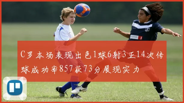 C罗本场表现出色1球6射3正14次传球成功率857获73分展现实力
